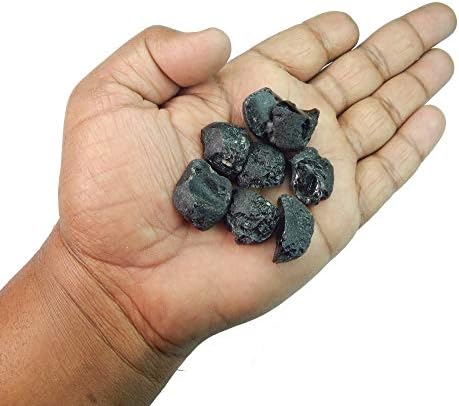 Pack of 3 Natural Rough Campo Del Cielo Stones Black Tektite Druzy for Healing and Jewelry