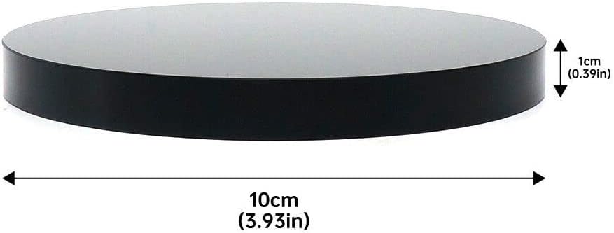 Black Obsidian Scrying Mirror Crystal Round Plate Home Decor