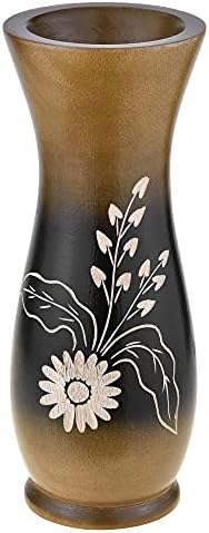 AeraVida 8 Inch Mango Tree Wood Vase
