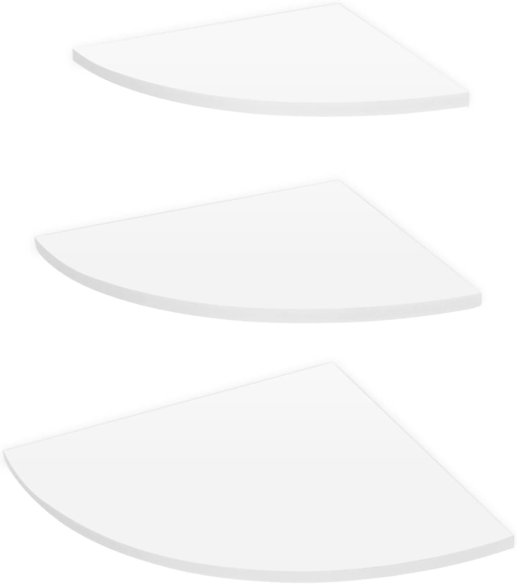 Pwshymi 3Pcs Corner Floating Shelves