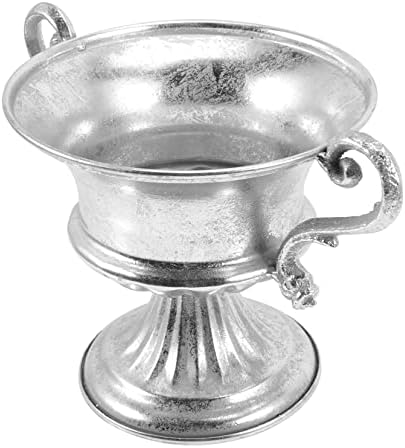 Mipcase Silver Flower Urn Vase for Home Decor