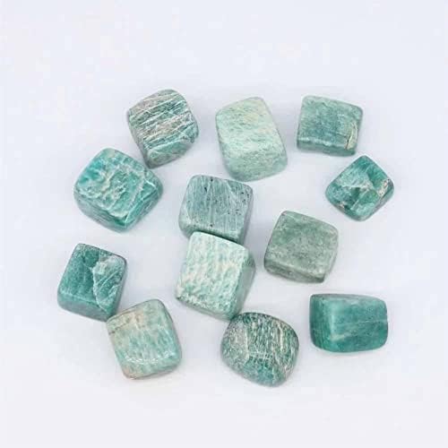 Fangyid Specimen 18mm-22mm Amazonite Tumble Stones 7pc Gift Ornament