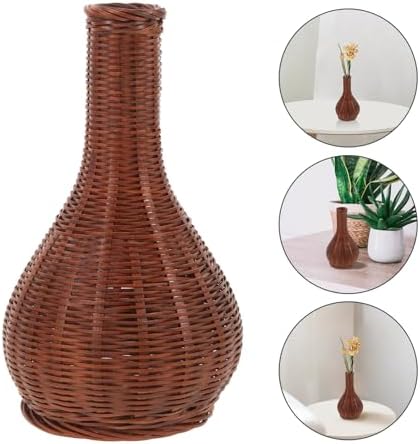 Alipis Rattan Vase for Home Office Decor