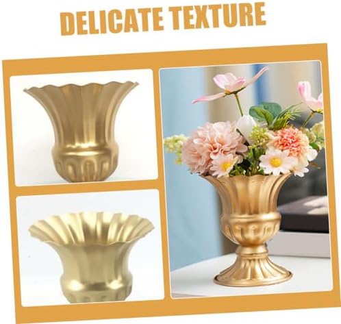 BESPORTBLE Vintage Metal Rustic Flower Vase for Home and Wedding Decor