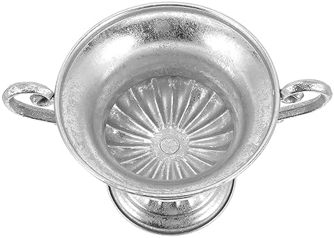 SEWOART Decorative Flower Vase Vintage Silver Vase for Home Decor