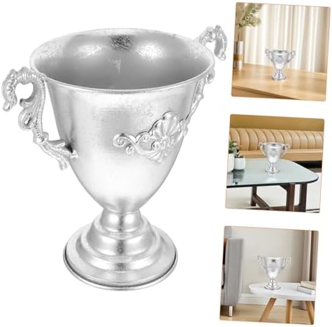 Rustic Iron Flower Vase Vintage Decorative Pot for Home