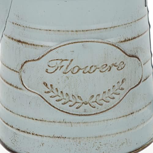 Vintage Iron Vase for Rustic Decor and Flower Arrangements