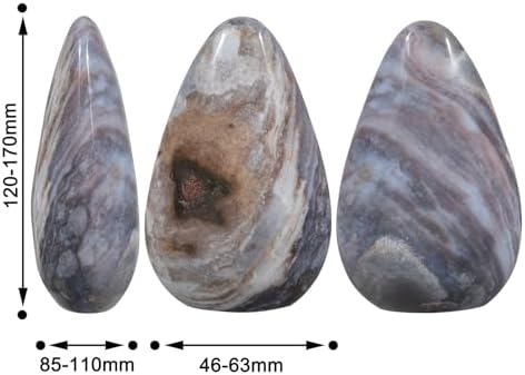 SUNYIK Irregular Ocean Jasper Stone Slab for Home Office Decor and Meditation