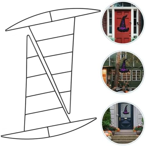 4Pcs Witch Hat Wire Wreath Frames - 10 Inch Metal Forms for DIY Crafts
