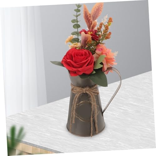 MERRYHAPY Vintage Style Galvanized Flower Vase