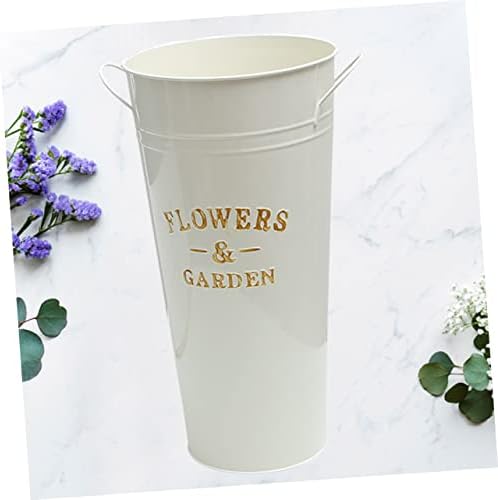 Vintage Flower Bucket Iron Pot for Succulents and Indoor Plants