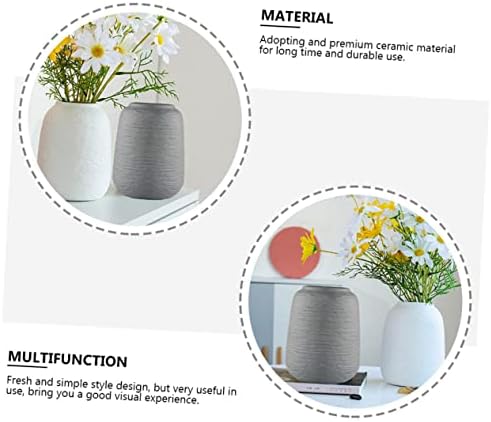 Alipis Nordic Threaded Ceramic Vase for Home Decor