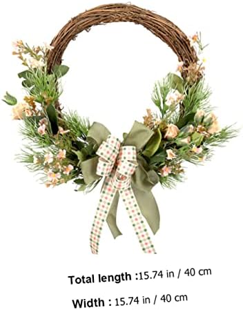 1pc Lifelike Artificial Wreath for Front Door Decor