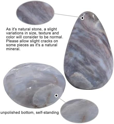 SUNYIK Irregular Ocean Jasper Stone Slab for Home Office Decor and Meditation