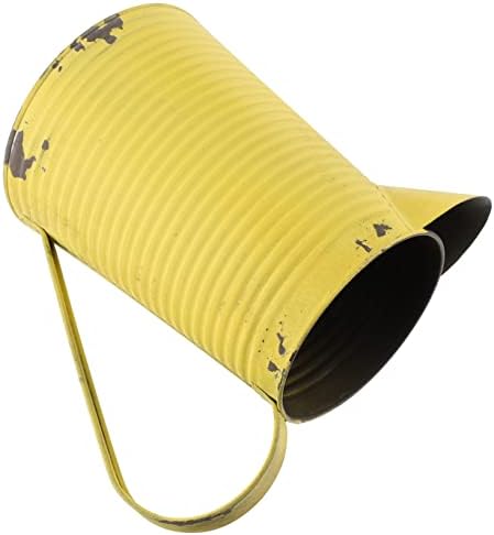 Vintage Iron Flower Pitcher Planter Rustic Metal Vase for Home and Garden Decor