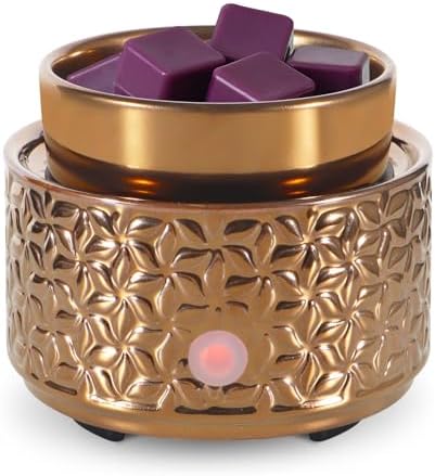 Electric Wax Melt Warmer 4-in-1 Ceramic Candle Decor for Home Office Bedroom Gift for Women