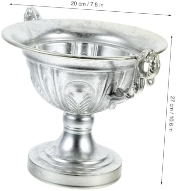 Vintage Iron Art Vase for Rustic Farmhouse Decor