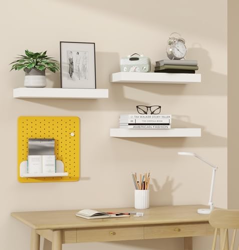 Vervida Floating Shelves 3 Pack 15 In White