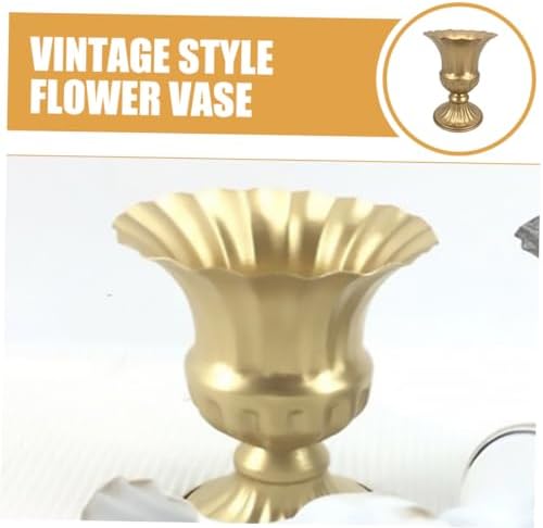 POPETPOP Vintage Iron Flower Vase for Dried Flowers