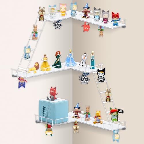 90 Degree Magnetic Shelf for Tonie Box Storage Wall Corner Organizer