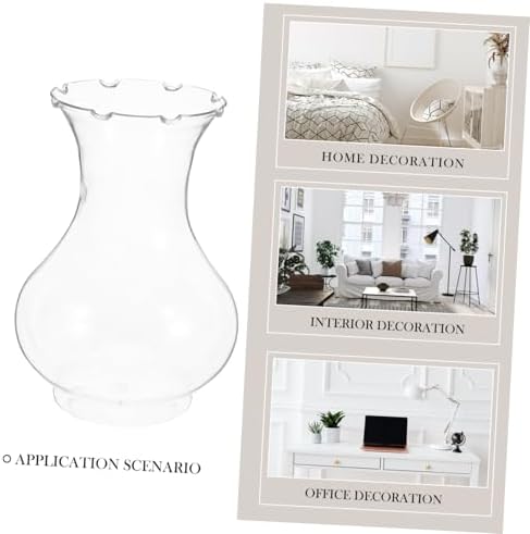 4pcs Clear Plastic Hydroponic Plant Vase for Home Decor