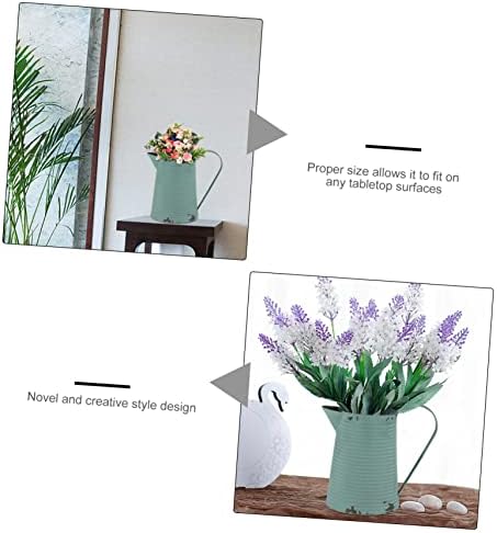 BESPORTBLE Vintage Metal Flower Pot Rustic Pitcher Decor