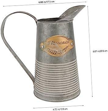 Hemoton Antique Iron Flower Pot for Garden and Home Decor