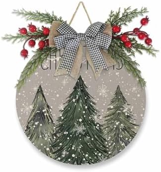 LooPoP Christmas Wreath Welcome Sign Door Decor
