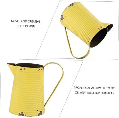 UPKOCH Vintage Iron Flower Vase for Home Decor