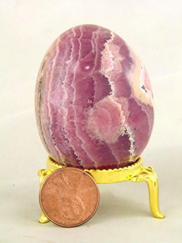 Rhodochrosite Healing Egg with Stand Reiki Activated 1