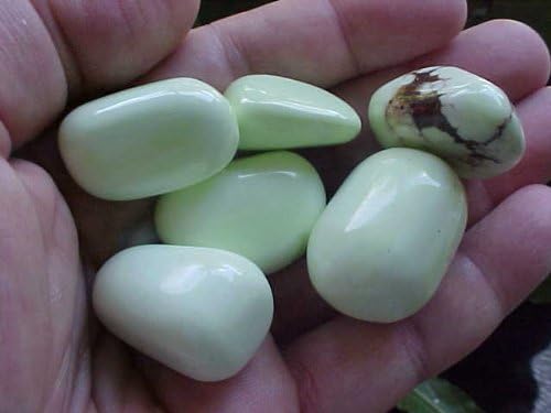 Gemquartz Limestone Tumbled Stones 6 Pieces