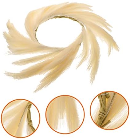 Artificial Bulrush Wreath for Indoor Outdoor Decor