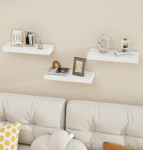 Vervida Floating Shelves 3 Pack 15 In White