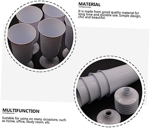 Luxshiny 2 Pcs Floral Arrangement Modern Minimalist Dried Flower Vase for Desktop