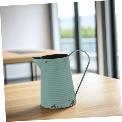 Vintage Iron Flower Pot Handle Rustic Decorative Planter for Home and Garden