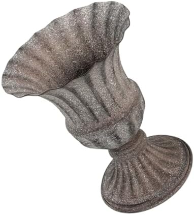 Vintage Metal Flower Vase for Dried Flowers and Plants