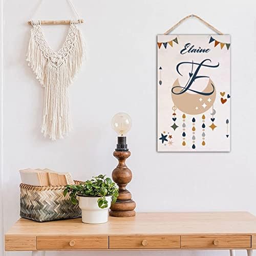 Custom Wood Last Name Sign Wooden Wedding Gift Initial Letter Personalized Monogram 1