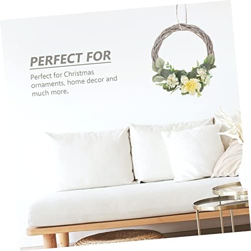 CIYODO 2 Pcs Christmas Wreaths Woven Wall Door Decorations