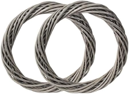 MALOKI 16 Inch Rattan Grapevine Wreath Decor