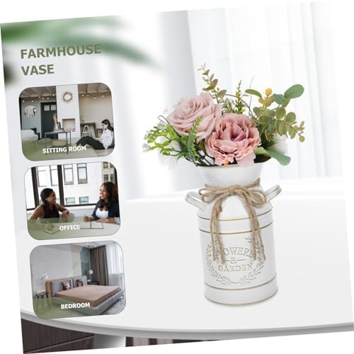 Vintage Decor Galvanized Flower Planter Vase for Flowers