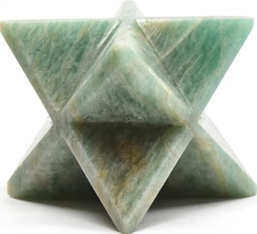 25 Inch Green Amazonite 8 Point Merkaba Star