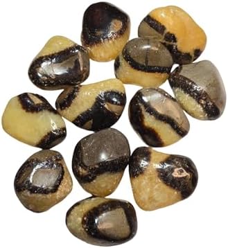 2pc Septarian Dragonstone Tumbled Healing Crystals from Madagascar UV Reactive