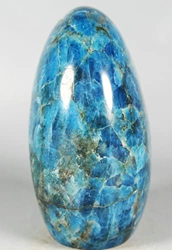 Blue Apatite Crystal Stone - 57 Lb Madagascar Standup Display