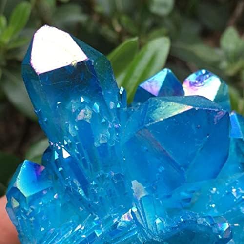 Blue Angel Aura Crystal Cluster Ornament Decor Gift