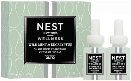 NEST New York Smart Home Diffuser Refills Set of 2 Wild Mint Eucalyptus