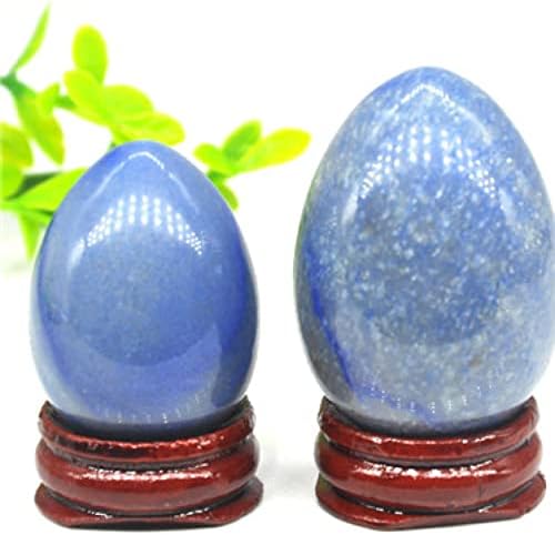 YEAHSO Pink Rhodonite Crystal Stone Egg Shape Decor