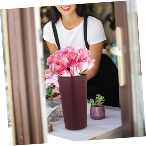 CIMAXIC Flower Bucket Stand Triangular Display Vase Home Centerpiece