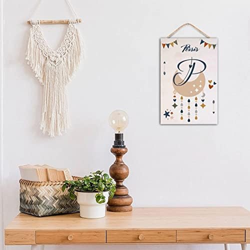 Custom Wood Last Name Sign 8x12 Inch Farmhouse Decor