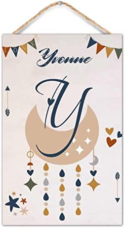 WengBeauty Personalized Wooden Last Name Sign 10x16 Inch