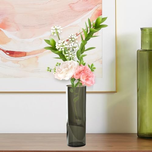 Qianly Acrylic Flower Vase for Desktop and Entryway Decoration